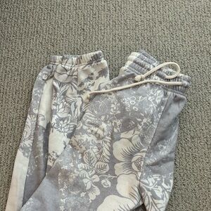 Floral Gray Jogger Pants